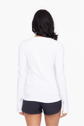 Active Long Sleeve Pullover with Thumb Holes