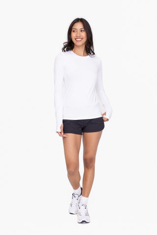 Active Long Sleeve Pullover with Thumb Holes