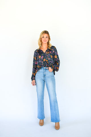 Garden Gala Floral Print Top