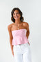 Ellie Strapless Knit Peplum Top