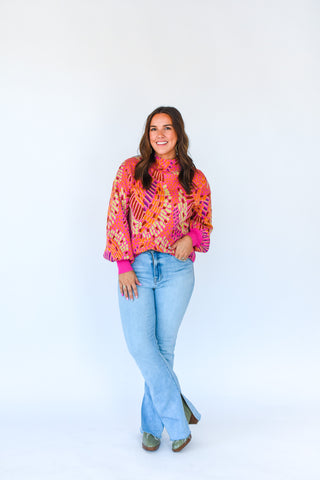 Complimentary Colors Abstract Sweater