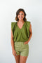 Karlie Poplin Bubble Top
