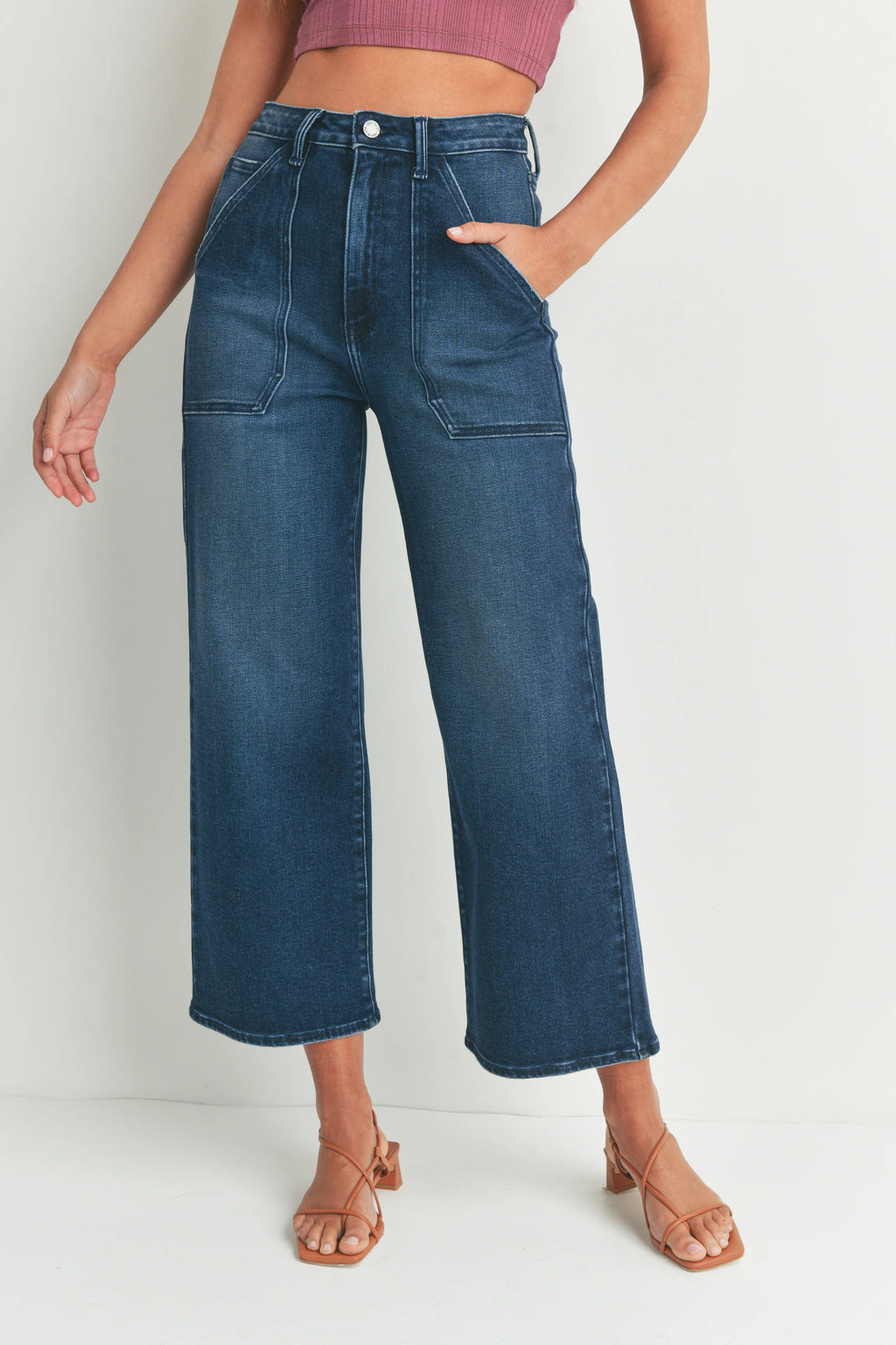 The Grace Patch Pocket Black Jean main image 1