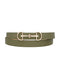 Horsebit Buckle Skinny Belt