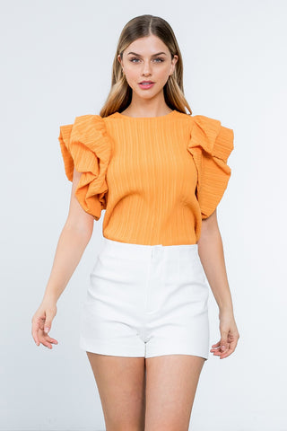 Love The Puff Sleeve Textured Top