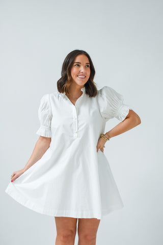 Karlie Poplin Tie Back Dress