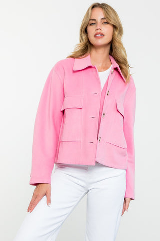 Pink Attack Button Up Jacket