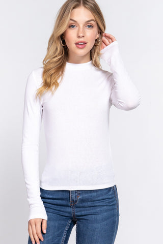 The Perfect Base Mock Neck Top