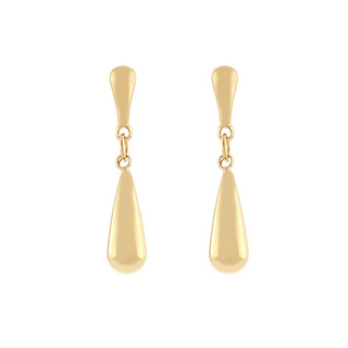Double Teardrop Dangle Earrings