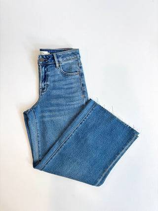 Hidden Nori High Waisted Wide Crop Pant