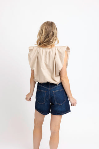 Karlie Poplin Bubble Top