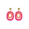 Wrapped Raffia 2 Oval Earrings