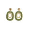 Wrapped Raffia 2 Oval Earrings