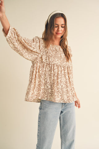 Ruffle In Blossom Blouse
