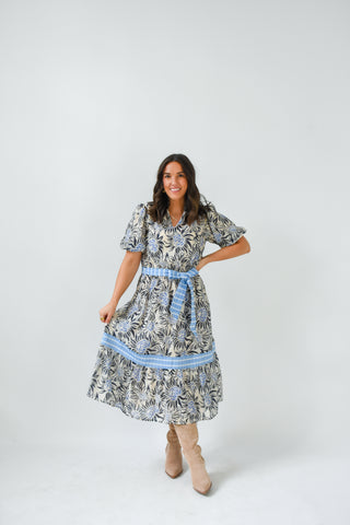 Mix And Match Printed Midi Dress