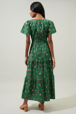 Trini Floral Tiered Maxi Dress