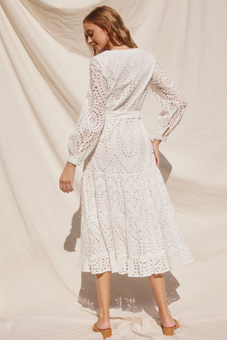 Pure And Pristine Eyelet Maxi Dress