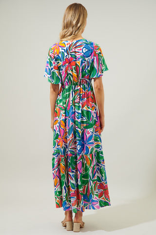 Paradise Falls Button Down Flutter Dress