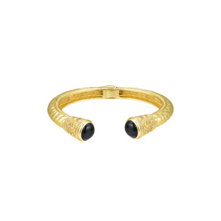 Stone End Hammered Cuff