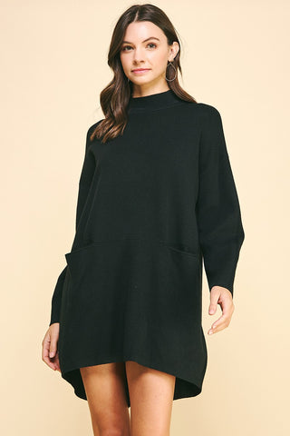 So Much Sweater Mock Neck Dress
