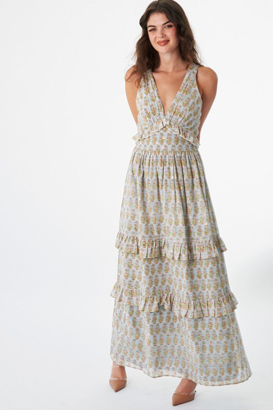 Spring Dreaming Tiered Maxi Dress