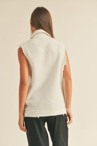 Tweed Limit Button Up Vest