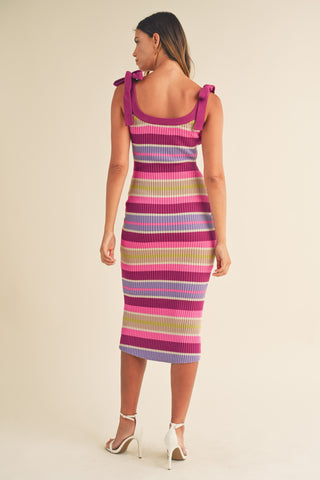 Hype For The Stripe Midi Dress