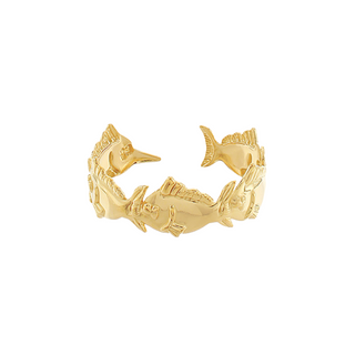 Linked Fish Cuff Bracelet