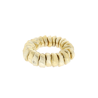 Textured Geometric Cylinder Bracelet