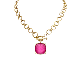 Big Stone Pendant Necklace