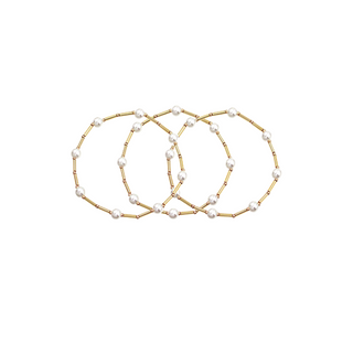 3 Layer Color Bead Stretch Bracelet