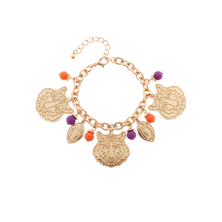 Tiger Charm Game Day Bracelet