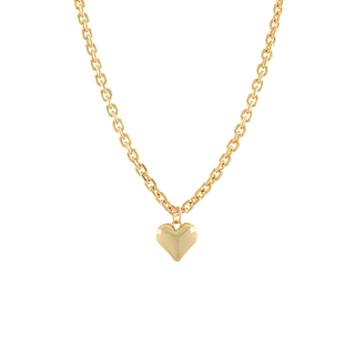 Puffy Heart Pendant Necklace