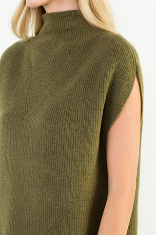 Mock It Up Sleeveless Sweater