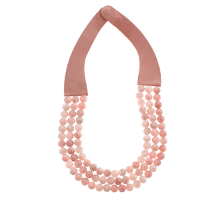 3 Row Glass Beads Necklace