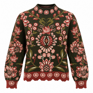 Petal Perfect Scalloped Sweater