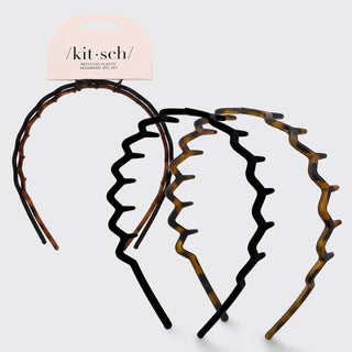 Plastic Zig Zag Headband - 2 pack