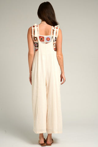 Relaxed Shoulder Tie Jumpsuit