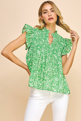 Blossom Breeze Smocked Top