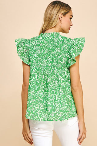Blossom Breeze Smocked Top