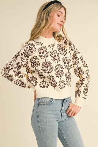 Leaf It To The Florals Sweater