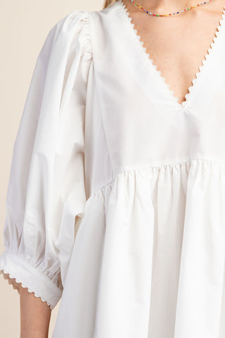 The White Stuff Lace Trim Dress