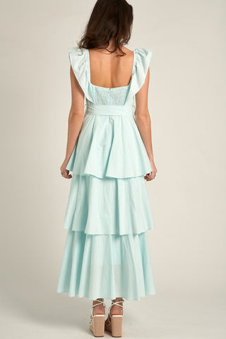 Mint to Be Tiered Maxi Dress