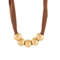 Chunky Beaded Mesh Necklace
