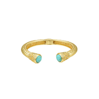Stone End Hammered Cuff