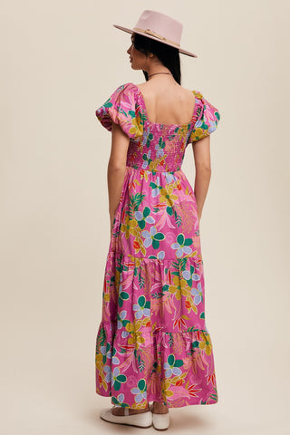 Tropical Tango Floral Maxi Dress