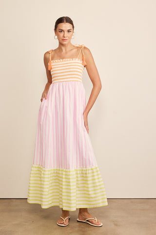 Walk The Line Striped Maxi