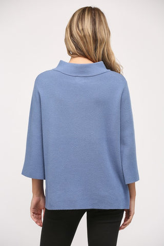 Denim Mornings Bell Sleeve Sweater