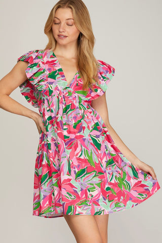 Meadow Muse Floral Print Dress