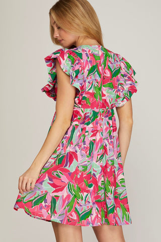 Meadow Muse Floral Print Dress
